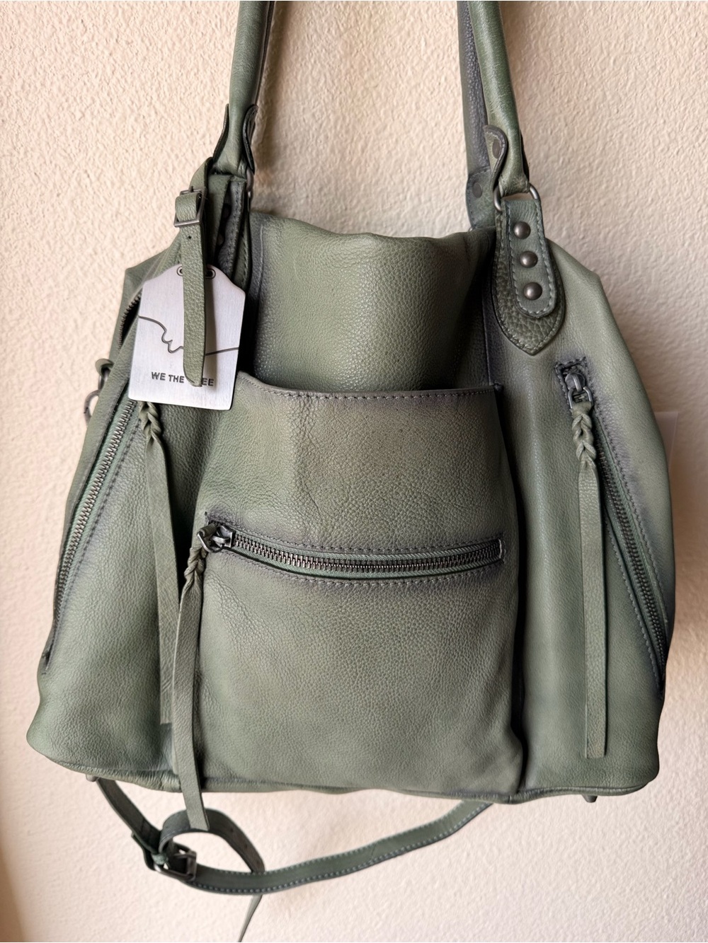 Free People Emerson Tote in Secret Sage - Picture 2 of 5